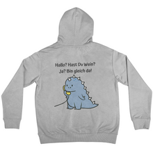 Lade das Bild in den Galerie-Viewer, Hallo? Wein? - Backprint Hoodie