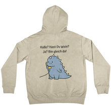 Lade das Bild in den Galerie-Viewer, Hallo? Wein? - Backprint Hoodie