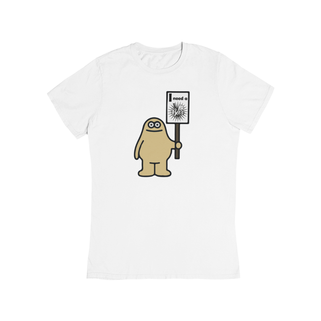 Schildfigur Beer - Bio Shirt Unisex