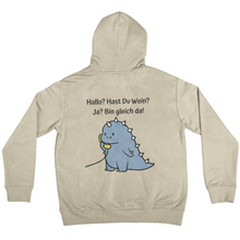 Lade das Bild in den Galerie-Viewer, Hallo? Wein? - Backprint Hoodie
