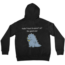 Lade das Bild in den Galerie-Viewer, Hallo? Wein? - Backprint Hoodie
